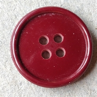 bordeaux enkel 4 huller plastik knap genbrug gamle knapper